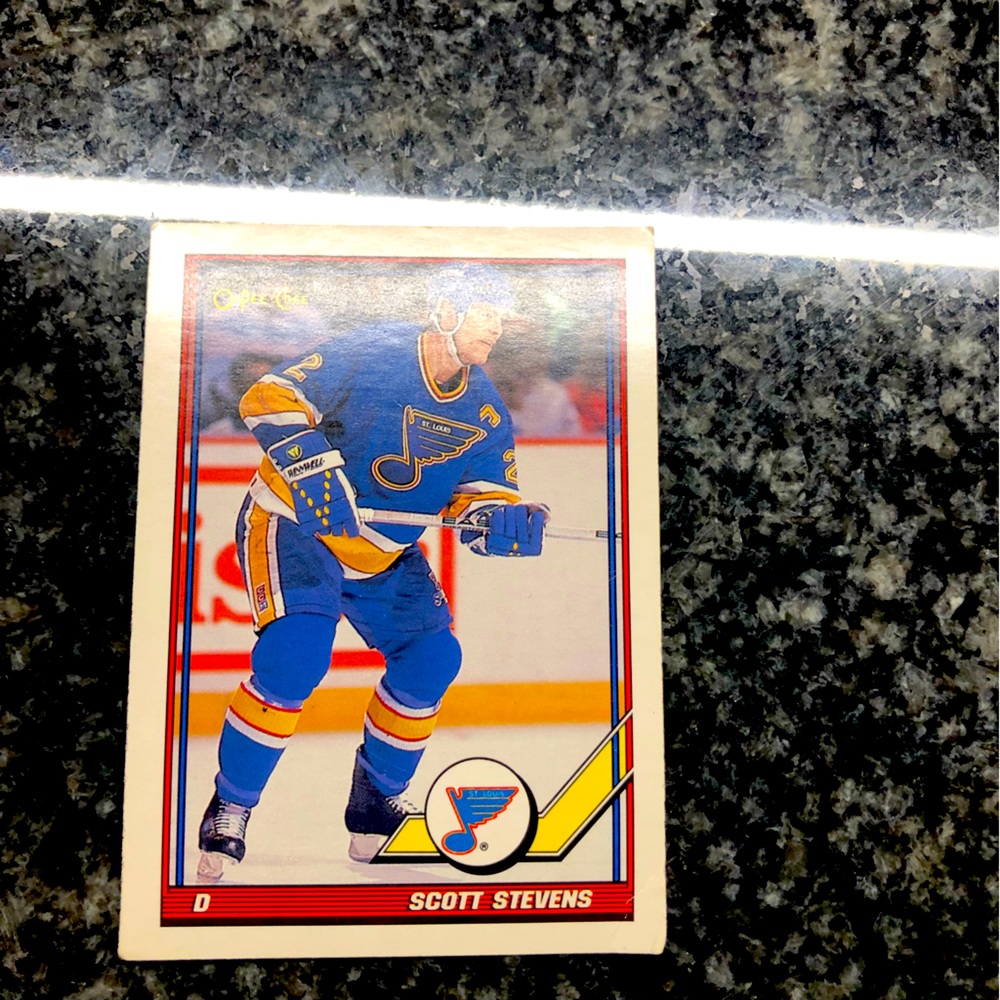 Scott Stevens O Pee Chee 1991 #481 hockey card!!!